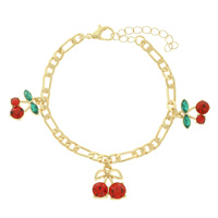 RED CHERRY CHARM BRACELET